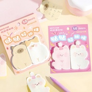 (PQ007) Cute Couple paper Sticky Notes Cute Character Note Sticker/ Reminder/ Note Sticker/ Stationa