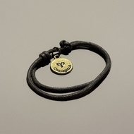 [韓國購入] Brown+Gold / Handmade / Aries Zodiac Cord Bracelet / String / Rope / Thread / Chain / Fashion