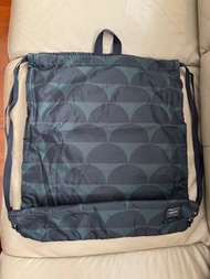 Marni x Porter 全新兩用背囊/手提袋，墨綠色黑色圖案，made in Japan