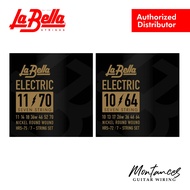 La Bella HRS Nickel Rounds 7-string Electric Guitar Strings | HRS-72 | HRS-75 |