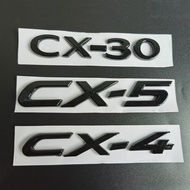 ABB CX4 CX5 CX30 Letter logo Car stickers for Mazda CX-30 CX-4 5 Trunk Retrofit Accessories Displacement Digital Decorative Decals