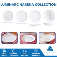 Luminarc Harena Collection Plate Bowl Dinner Dessert Soup Noodle Rice Pasta Set Opal Glass Versatile
