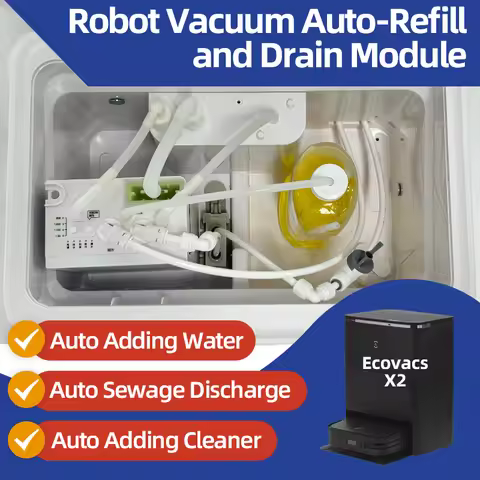 Ecovacs X12 X11 T90 T90 X9 X8 X2 X1 T10 T20 Robot Vacuum Water Change Kit Auto Water Refill and Drai