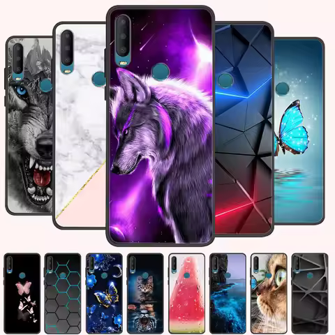 For Alcatel 1S 2020 Case 5028Y 5028D Painted TPU Soft Silicone Cover Funda For Alcatel 1S 2020 Case