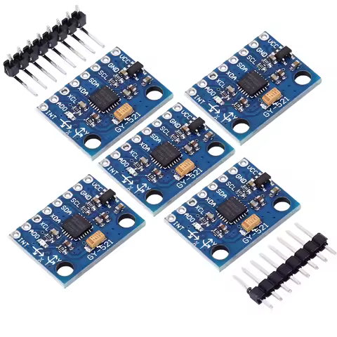 5Pcs MPU-6050 MPU6050 GY-521 Accelerometer Gyro Sensor 6DOF Three-Axis IMU for Arduino Quadcopter Dr