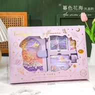 ชุดสมุดโน้ต Eslite Maiden Bronzing Oil Painting Journal พร้อมฝาครอบแข็ง ของขวัญที่เหมาะสมสําหรับนักเ