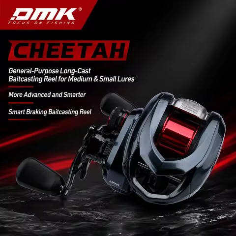 DMK DC Baitcasting Reel 11+1BB 8.5:1/7.6:1 146g CNC Gears TPE Knob 3rd‑Gen Drag Alarm Micro & Versat