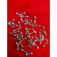 Swarnamane Mini Randomised Colour Gada Hanuman Locket 1pc