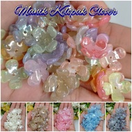 Mote 30pcs Clover Petals Acrylic Beads Clover Petals Acrylic Beads Flower Petals Beads Clover Petals