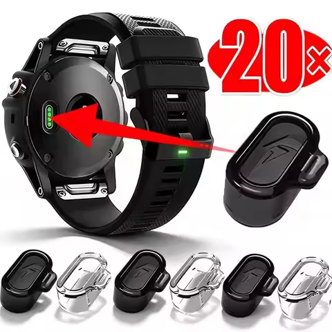 Transparent Charging Port Dust Plug for Garmin Forerunner 955 945 255 Fenix 7 7S 7X 6 6S 6X TPU Dust