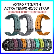 Axtro Fit 3/Fit 4/Actxa Tempo 4C/ 5C Silicone Watch Replacement Strap Axtro Fit3/Axtro Fit4/Actxa Te