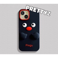 PrettyZ Silicone Pingu Phone Case Y2K Cute iPhone Case 16 15 14 13