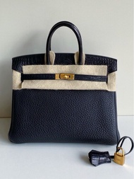 Hermes Birkin 25 黑金 霧面鰐魚touch🐊 B刻 原始品相 票證齊全