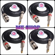 kabel jack xlr male/female 3pin to jack akai mono 6.5mm 2meter