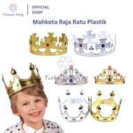 RATU [ [UNIT] KING OF QUEEN CROWN / CROWN / PLASTIC CHILDREN'S BIRTHDAY CROWN