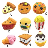 Hamburger Cake Popcorn Biscuit Pizza bread Squeeze Squishy slow rising toy