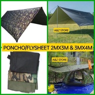 FLYSHEET/PONCHO SIAM SAIZ 2MX3M & 3MX4M SILVER COATING (CAMPING N HIKING)