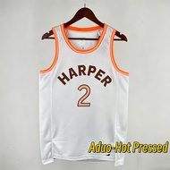 Hot Pressed San Antonio Spurs #2 Dylan Harper White NBA 2024 City Edition basketball jerseys