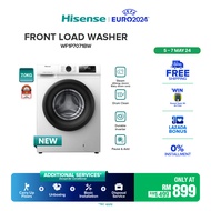 [NEW] Hisense 5 STAR Front Load Washing Machine 洗衣机 - White (7.0kg) WF1P7071BW