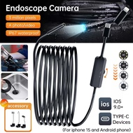 2-in-1 Endoscope Camera Mini Flexible Snake Engine Camera Car Endoscope IP67 Waterproof USB Len Insp