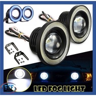 Angel Eyes Halo Ring Sportlight Led Fog Light Fog Lamp Projector Persona New Saga BLM FLX Wira Waja 