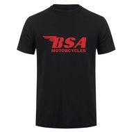 BSA Motorcycles T-Shirt For Men Short Sleeve Cotton Men's Clothing Fashion Graphic Pattern