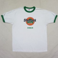 90's " Shamrock Cafe Dublin " T-Shirt MADE IN USA VINTAGE HARD ROCK