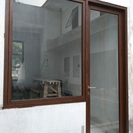 pintu aluminium serat kayu