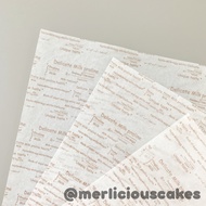 [BEST]New Praline Wax Paper Food Wrapping Oil Paper Cake Cake