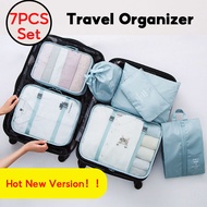 JustHome Traveller Travel Pouch Organizer Bag 7pcs Organiser 7 In 1 Bag Storage Travel Luggage Organiser