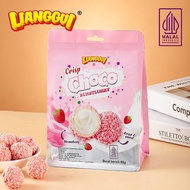 [HALAL] Lianggui Crisp CHOCO BURSTLURRY COCONUT Crispy &amp; SWEET Wafer Round Chocolate Coating COCONUT Flavor Ice Cones Wafer Oatmeal Crispy Taste Original &amp; Chocolate Flavor Cones Chocolates Flavor Wafer Roll Ice Cream