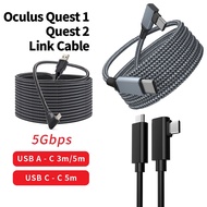 5M Data Line For Oculus Quest 2 Link Headset USB 3.0 Type C Data Charging Cable Transfer Type-C To USB-A Cord for PSVR2 HTC VIVE Pico 4 VR Accessories