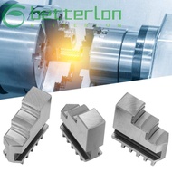 BETTER-LONTIME 3pcs Lathe Chuck Jaws, 3 Jaw 20CrMnTi Steel Self Centering Chuck, Durable 3 Inch Insi