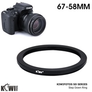 Step Down Ring Adapter for Filter size 67mm to 58mm