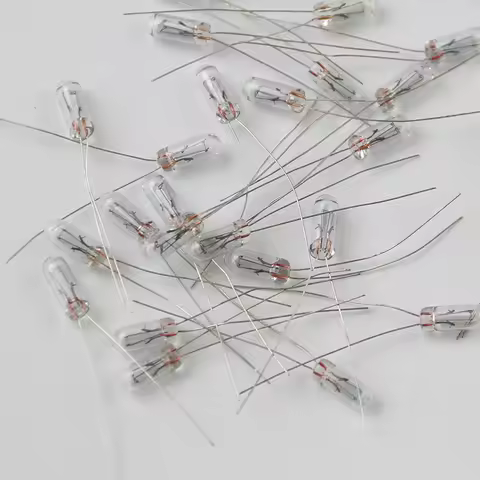 25pcs Mini 3/4/5mm 3/6/12/24V Lamp Light Bulb Edison Incandescent Filament Rice Miniature Lamp Bulb 
