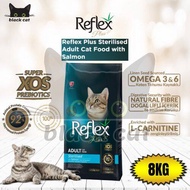 REFLEX PLUS ADULT STERILISED SALMON CAT FOOD 8KG MAKANAN KUCING BERKHASIAT