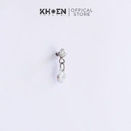 (1 Piece) Floor Water Drop Piercing Titanium F136 Eyelets Store Earring Piercing