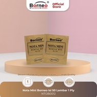 (1 PACK) Mini Borneo Note 50 x 1 Ply 25 x 2 ply/ - Borneo Small Note 1 Ply 25 x 2 ply/