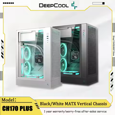 DEEPCOOL CH170 PLUS MATX Vertical Chassis Supports 240 Water Cooling 164mm Air Cooling Type-C Interf
