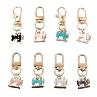 4pcs Mini Sewing Machine Keychains – A Stitch Of Memory & Meaning, Vintage Miniature Enamel Metal Se