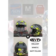 YWHL0017 KYT HELMET MIMETIC MATTE YELLOW KYT HELLCAT KYT HELMET OPEN FACE HELMET KYT ORIGINAL MADE I