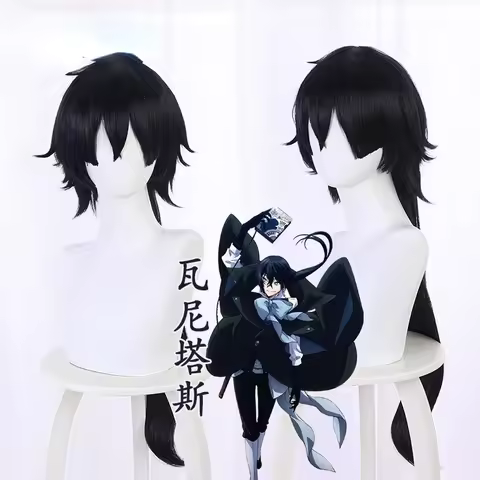 High Quality Anime The Case Study of Vanitas Cosplay Vanitas Cosplay Wig Vanitas no Karte Black Hair