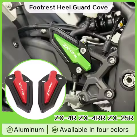 For KAWASAKI ZX-4R ZX-4RR ZX-25R ZX4R ZX4RR ZX25R Motorcycle Footrest Heel Guard Cove Rearsets Foot
