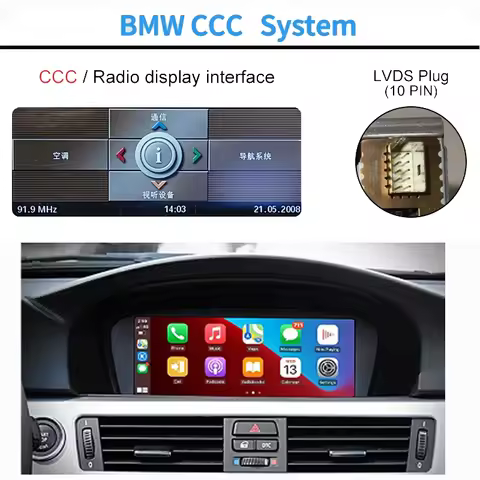 Wireless Carplay Android Auto Box For BMW E60 E61 E90 E91 E92 E93 CCC system Mobile phone Mirror lin