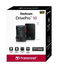 กล้องติดรถยนต์ Transcend DrivePro 10 - WiFi Memory Card 64 GB -รับประกัน 2 ปี - มีใบกำกับภาษี