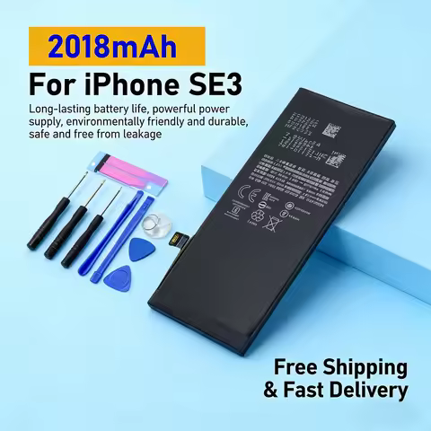 Battery For iPhone SE 2 SE 3 2020 2022 5G SM-G781 A2275 A2296 A2595 1821mAh 2018mAh Replacement Phon
