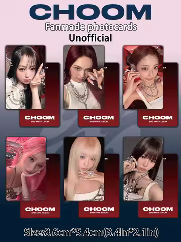 6Pcs Baby-Monster Cards, Choom Card, Ahyeon, Asa, Rora, Chiquita, Pharita, Ruka, Monstiez Card, High