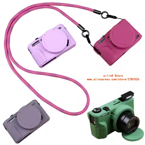 camera bag for Canon G7X2 G7X3 G7X Mark II III vlog Camera case Silicone soft shell Soft protective 