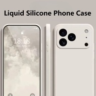 Shockproof Ultra Thin Silicone Soft Case For Apple iPhone 17 Air Pro Max Liquid Soft TPU Phone Case 