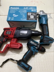 全新Makita牧田18v起子機DTD158跟代用機磨機油壓鑽。電批。